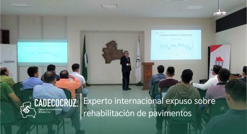 Experto internacional expuso sobre rehabilitación de pavimentos
