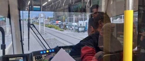 La línea amarilla del Tren Metropolitano ya realizó oficialmente su primer viaje