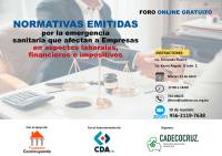 Foro virtual de CADECOCRUZ sobre Normativas emitidas por COVID-19