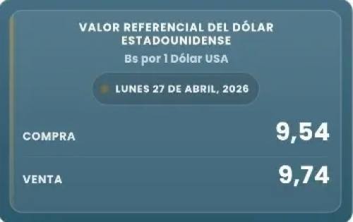 Histórico: Dólar del BCB alcanza los Bs. 9,74 y se iguala al mercado paralelo en Bolivia