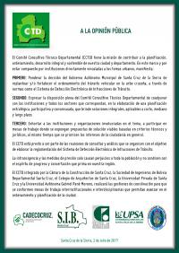 ComitÃ© Consultivo TÃ©cnico Departamental a la OpiniÃ³n PÃºblica