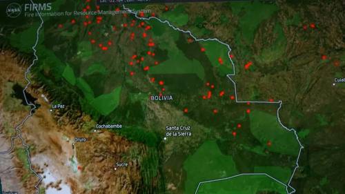 Gobernación cruceña activa alerta naranja por incendios