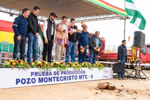 YPFB inicia prueba de producción del pozo Montecristo-9, con una inversión estimada de 12 millones d