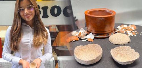 Estudiantes producen biocerámica a partir de cáscaras de huevo
