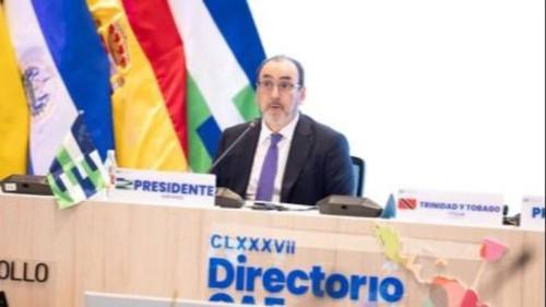 CAF ratifica a Díaz-Granados y consolida récord de aprobaciones superiores a $us 16.000 millones