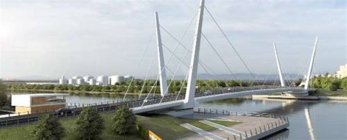 Se inaugura el primer puente giratorio sobre el río Clyde en Escocia