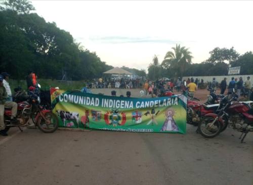 Comunarios cumplen su amenaza y bloquean la ruta en Concepción
